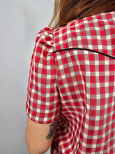 MK611 SL Button Down Shirt - Red Gingham