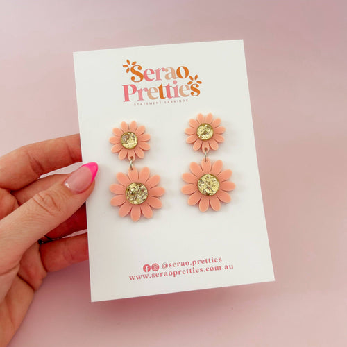 Peach Charlotte Dangles