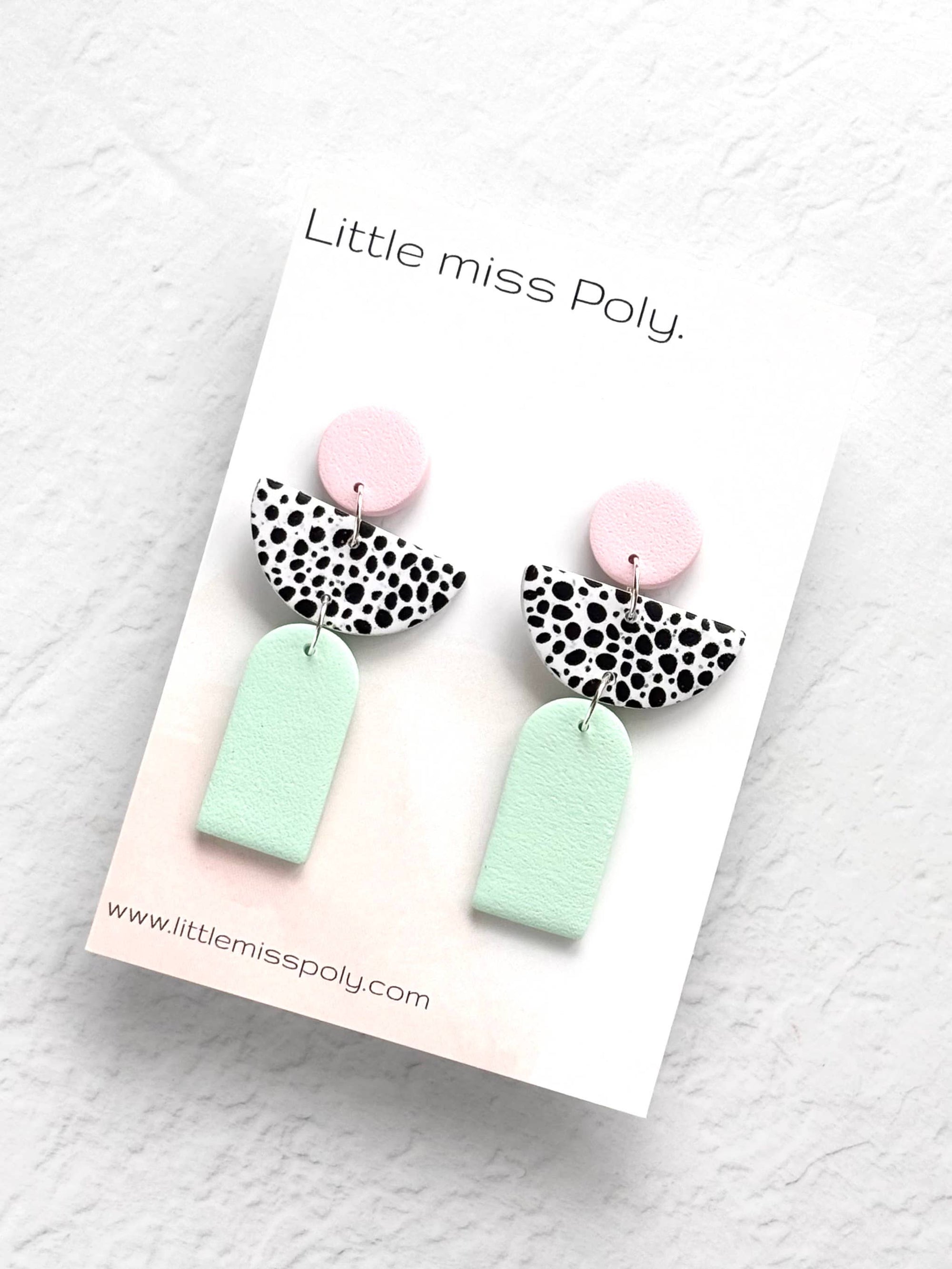 Cleo Dangle - Mint Green &amp; Pink