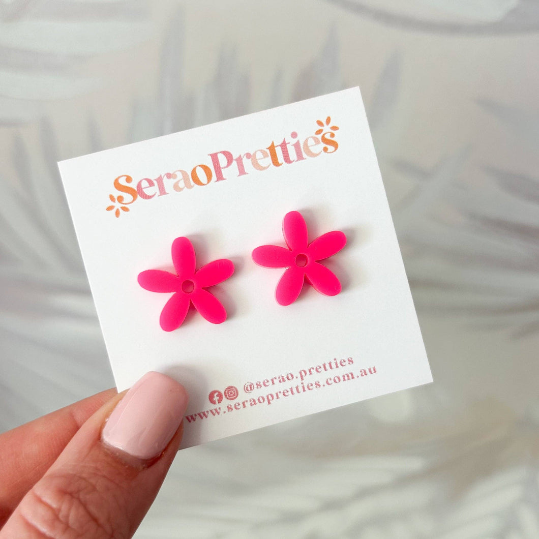 Hot Pink Annabelle Studs