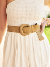 Eudice Point Buckle Straw Belt