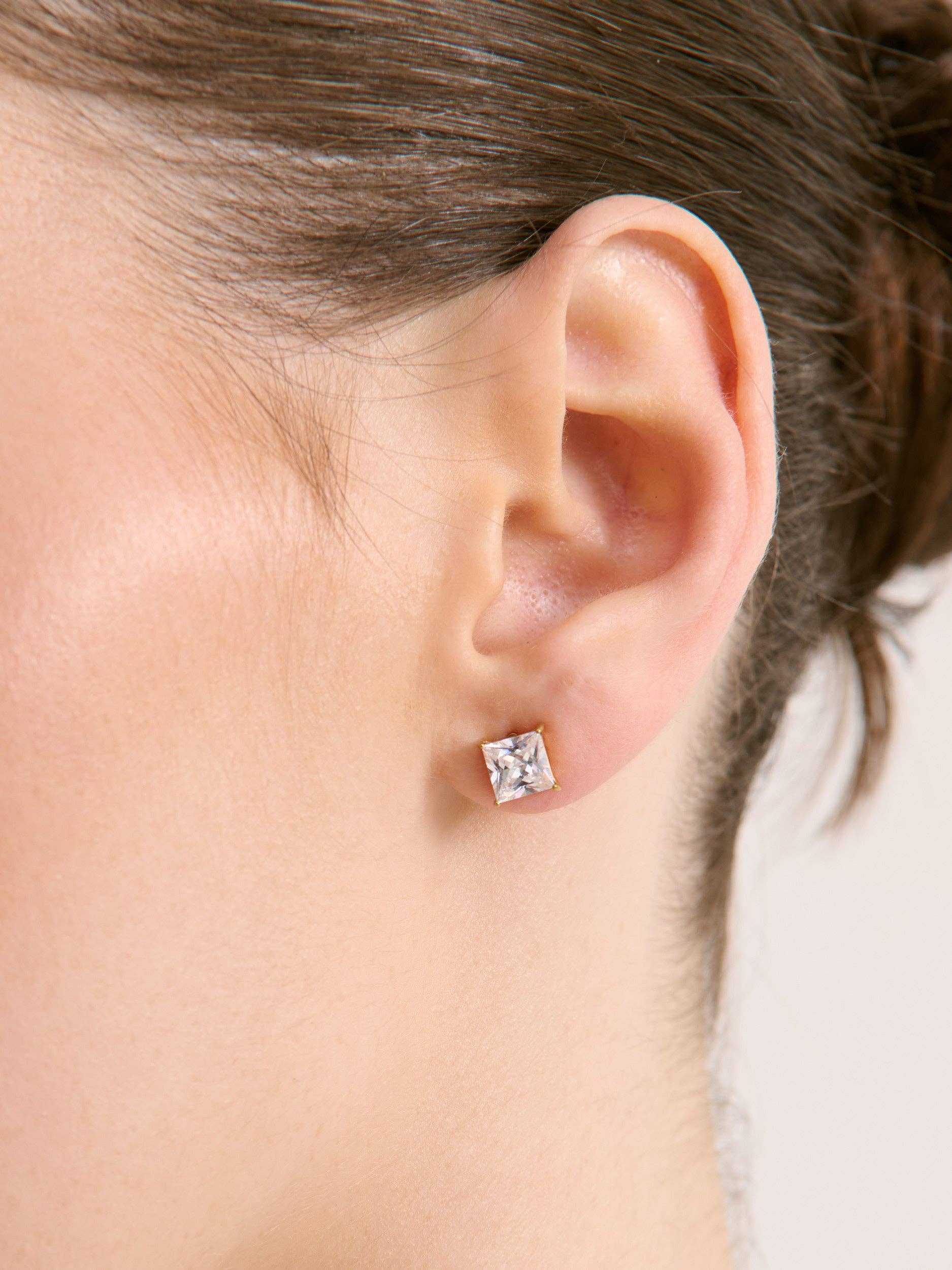 Clara Crystal 18K Gold Plated Stud Earrings