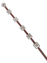 Western Bone Colour  Concho Belt in Genuine Cowhide Leather