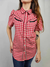 MK611 SL Button Down Shirt - Red Gingham