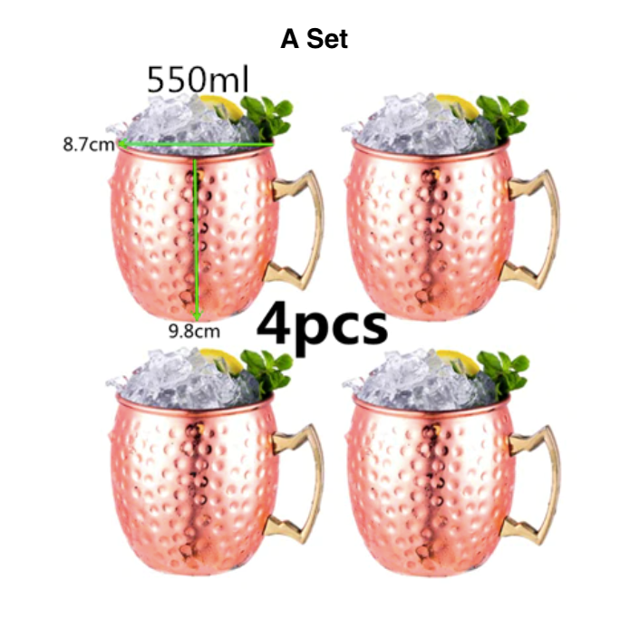 4pcs 550ml Moscow Mule Mug