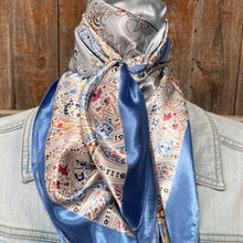 Wild Rag - 35X35"  Blue Floral
