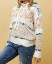 GIANELLA HOODED JAQUARD KNIT JUMPER