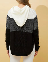 NIX CABLE KNIT HOODED KNIT JUMPER
