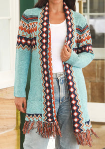 Long knit cardigan-SW1156