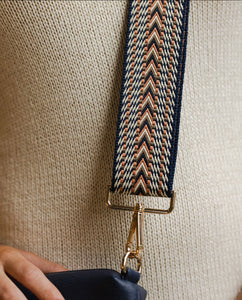 Jazzy Guitar Strap- Navy