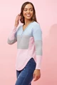 Abby Knit - Blue and pink