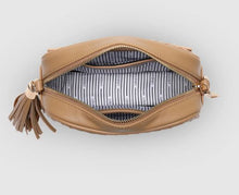 Jacinta - Woven Crossbody Bag - Camel