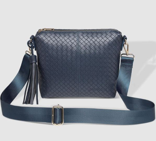Louenhide - Kasey Woven Crossbody Bag - Navy