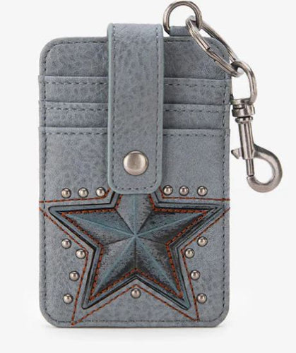 Montana West - Lonestar Mini Key Ring Card Case - Jean