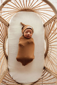 Snuggle Hunny - Bronze I Snuggle Swaddle & Beanie Set for baby