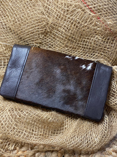 Cowhide - Maddison Leather Wallet- chocolate