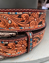 Western tooled leather belts- ADBLF108