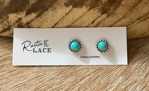 Small turquoise studs