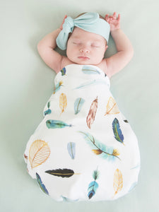Snuggle Hunny - Dreamweaver I Baby Jersey Wrap & Beanie Set
