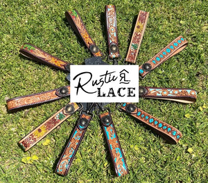 Tooled Leather Bag Strap/handle