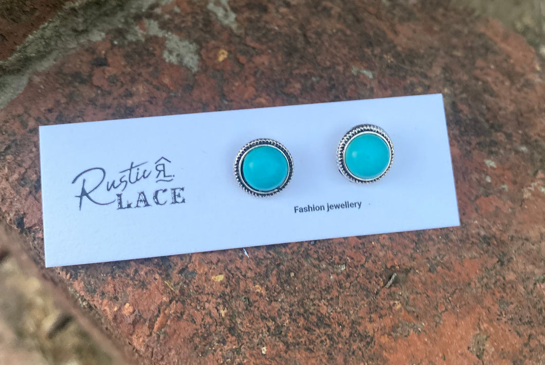 Earrings - turquoise studs