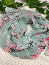 Scarf - Floral Silk feel scarf