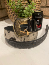Belt - tooled leather Black
