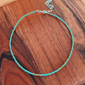 Treasure Chest Co - Choker - Turquoise and Gold - Regular