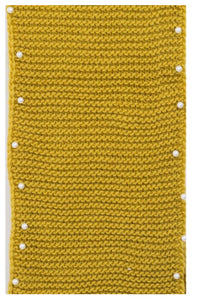 Scarf - Snood Mustard with Pearls Knit 🧶
