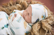 Snuggle Hunny - Dreamweaver I Baby Jersey Wrap & Beanie Set