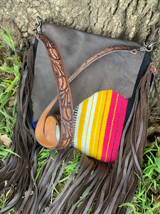 Saddle Blanket Leather Bag