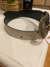 Belt - tooled leather Black