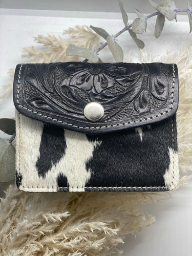 Cowhide- Chile tooled Card Purse