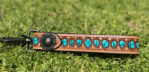 Tooled Leather Bag Strap/handle