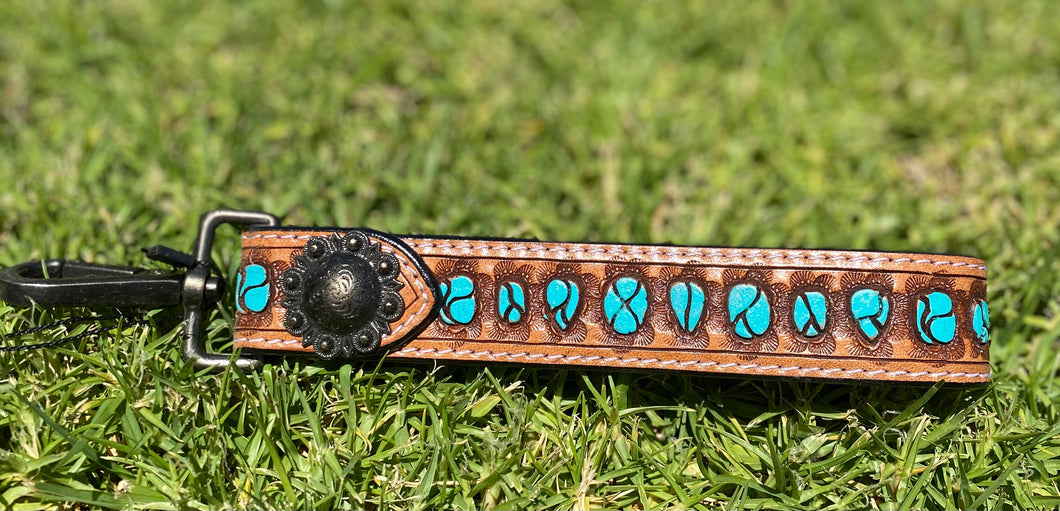 Tooled Leather Bag Strap/handle