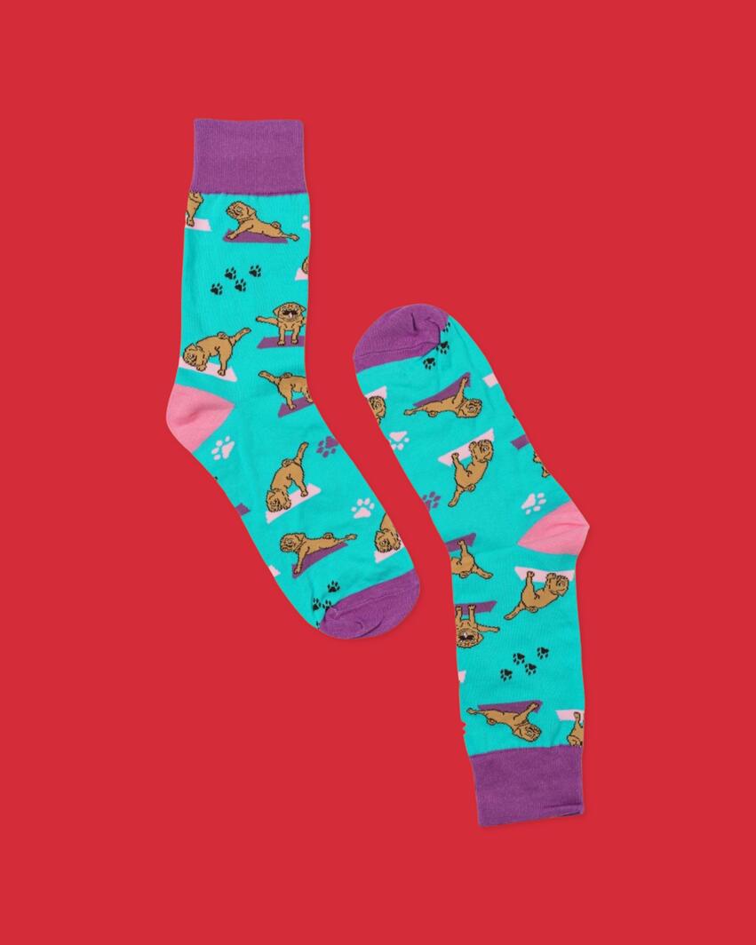 Socks-Downward Dog For Adults