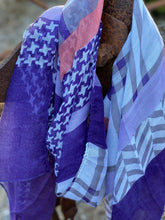 Scarf - Purple and Apricot