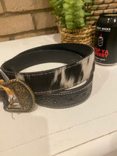Belt - tooled leather Black