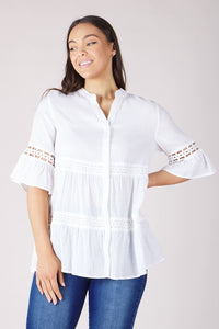 Molly - Lace Tiered Shirt